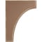 Ekena Millwork 1 3/4"W x 6"D x 8"H Clarksville Wood Vintage Decor Bracket, Weathered Brown BKTWD02X06X08CVBR - alternate 3